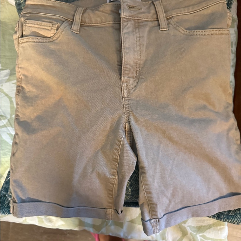 SO Flat Front Tan Shorts with Sleek Design